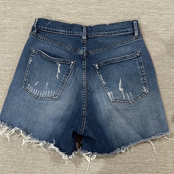 3 x 1 made here distressed high waisted denim shorts size 25 - Picture 4 of 7